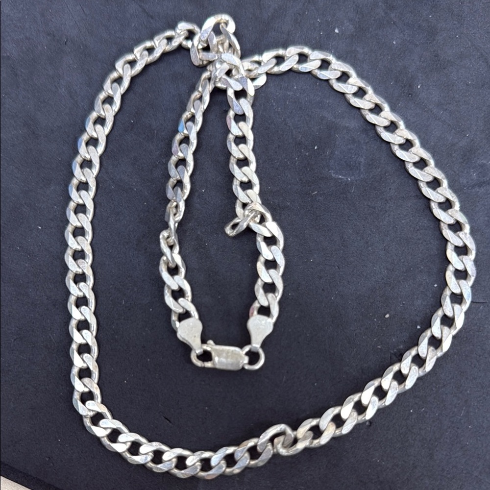Silver Chain Necklace - image 1